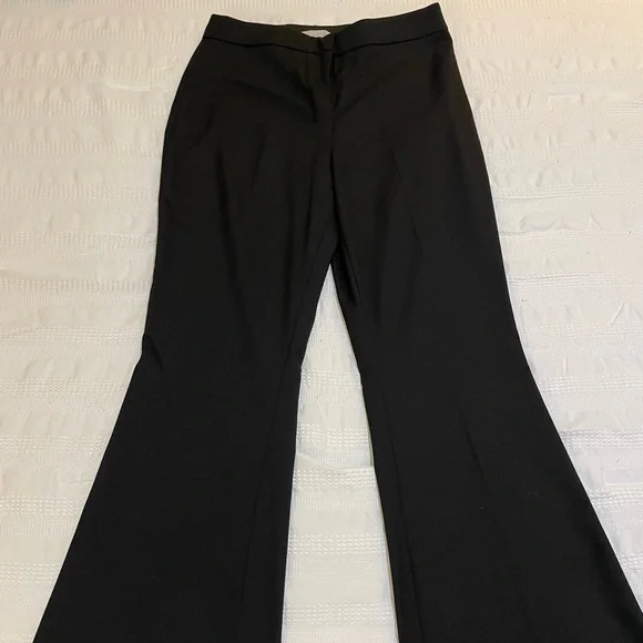 green emerald velvet dress Black Stretch Flare Pants main image 1